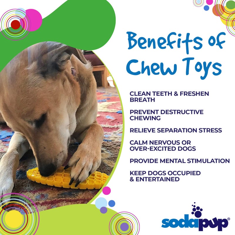 SodaPup Corn on The Cob â€“ Durable Dog Chew Toy Made in USA from Non-Toxic, Pet Safe, Food Safe Nylon Material for Mental Stimulation, Clean Teeth, Fresh Breath, Problem Chewing, Calming Nerves & More - Image 4